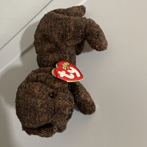 Ty Beanie Baby FETCHER the Brown Lab Dog (7 Inch) NEW MWMTs  Stuffed Animal Toy
